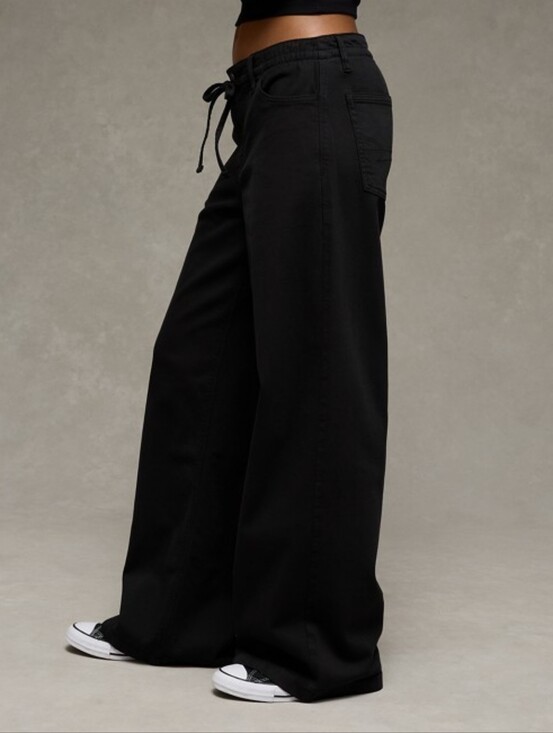 American Eagle Outfitters Denim - American Eagle Dreamy Drape Stretch Low-Rise Ultra Wide-Leg Pant